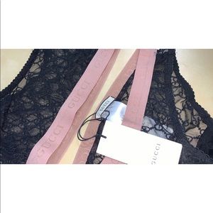 Gucci Tulle Jacquard bra set.